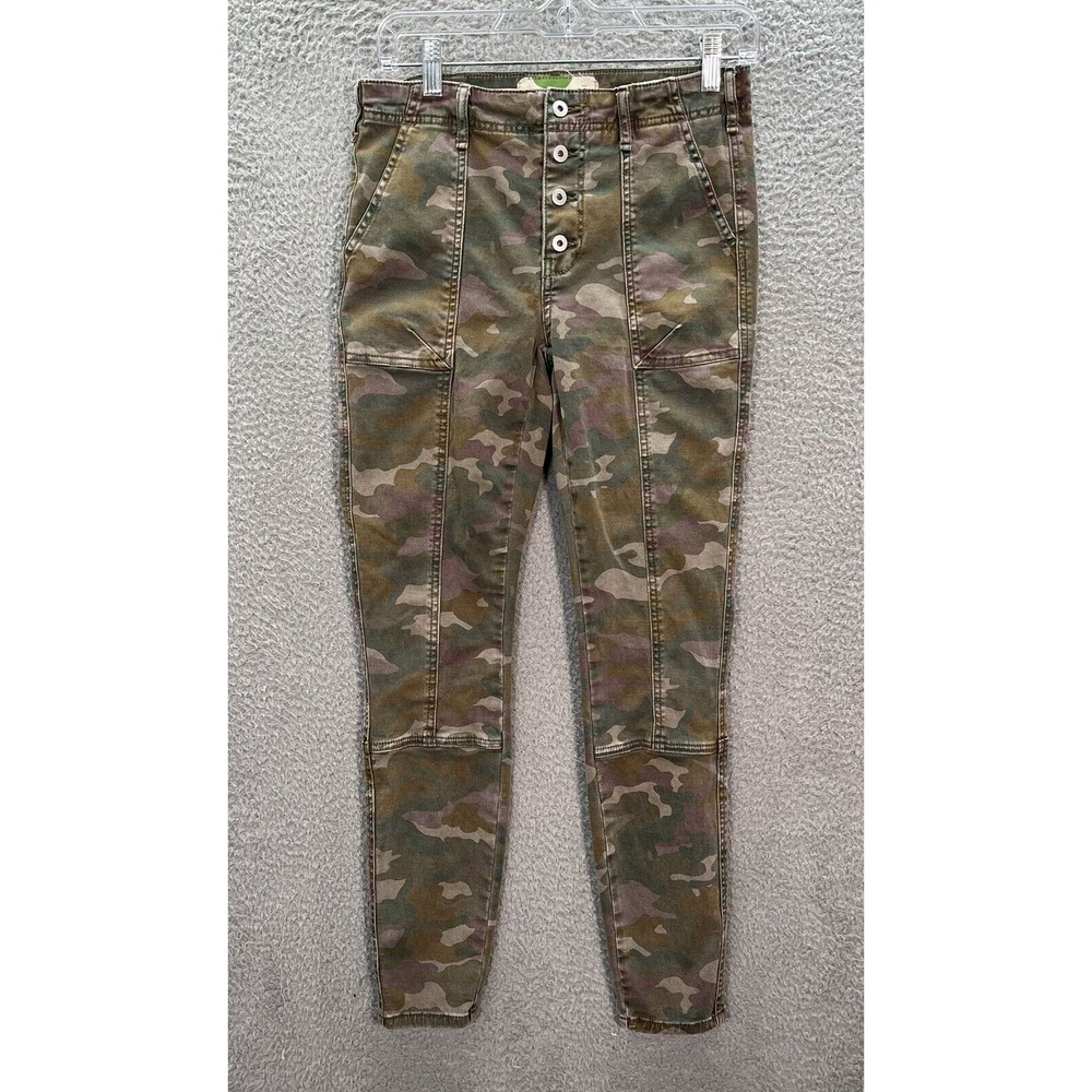 Anthropologie Jeans Womens 27‎ Camouflage Woodland Camo Skater Punk Preppy Emo